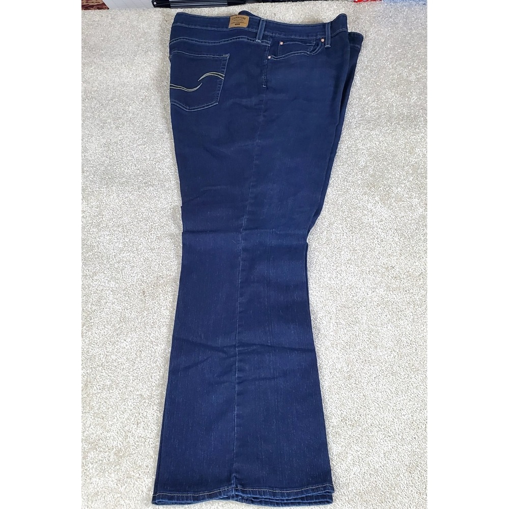 Levis Strauss Signature Women's Jeans Size 24M Mid Rise Boot Cut SeeMeasurements - Picture 3 of 16